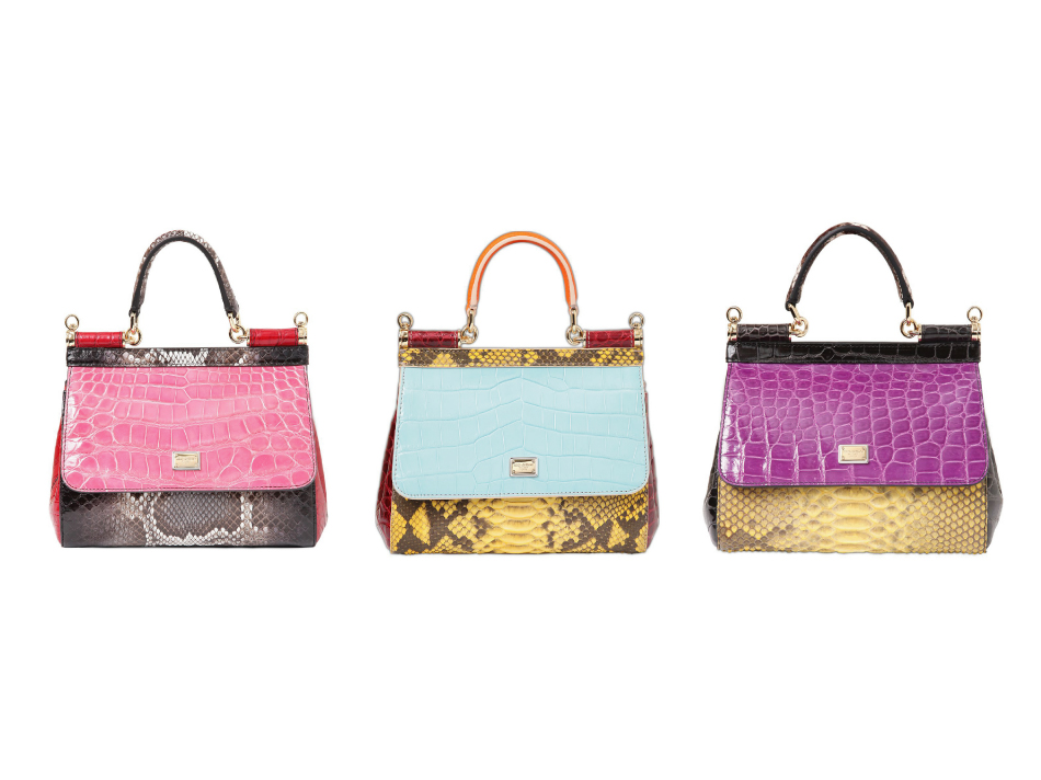 Dolce & Gabbana sacs exotiques : Small Sicily Patchwork